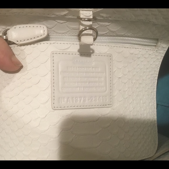 🆕LISTING RARE 💥COACH White Python Bag - Picture 6 of 8